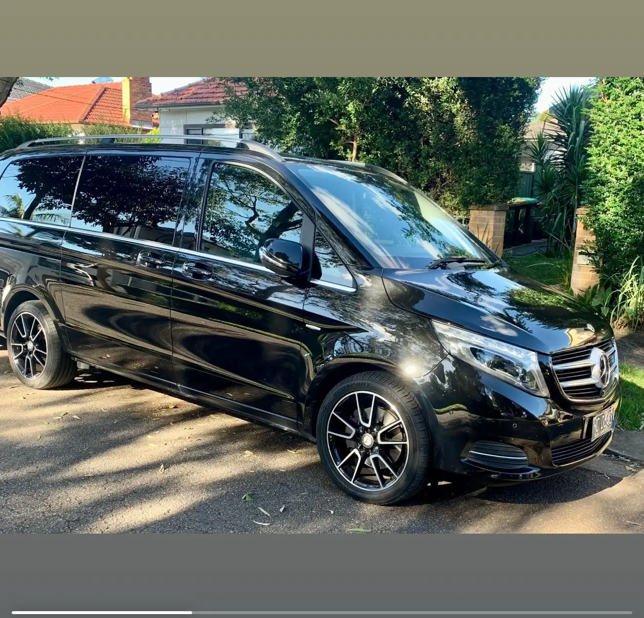 A Mercedes-Benz V-Class people mover