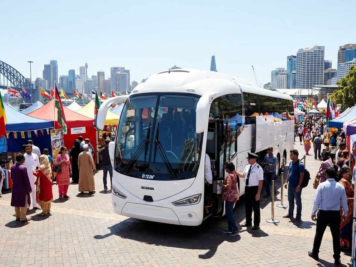Multicultural Festival Bus Hire Sydney 2026