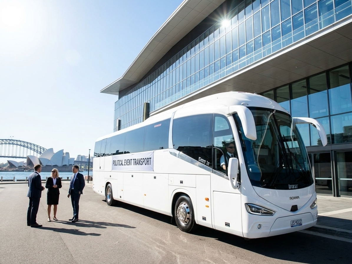 Political Event Bus Hire Sydney 2026 | Sydney Buses