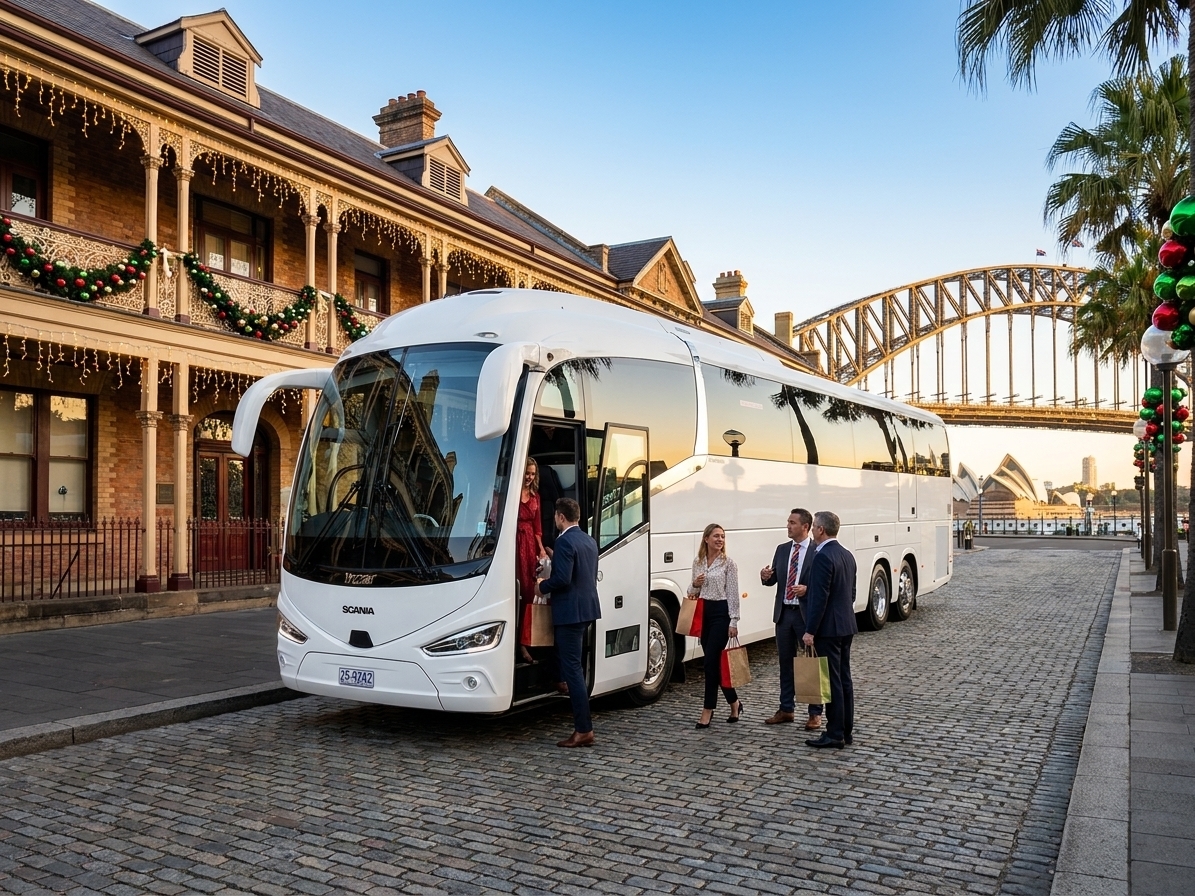 Christmas Party Bus Hire Sydney 2026 | Corporate Guide