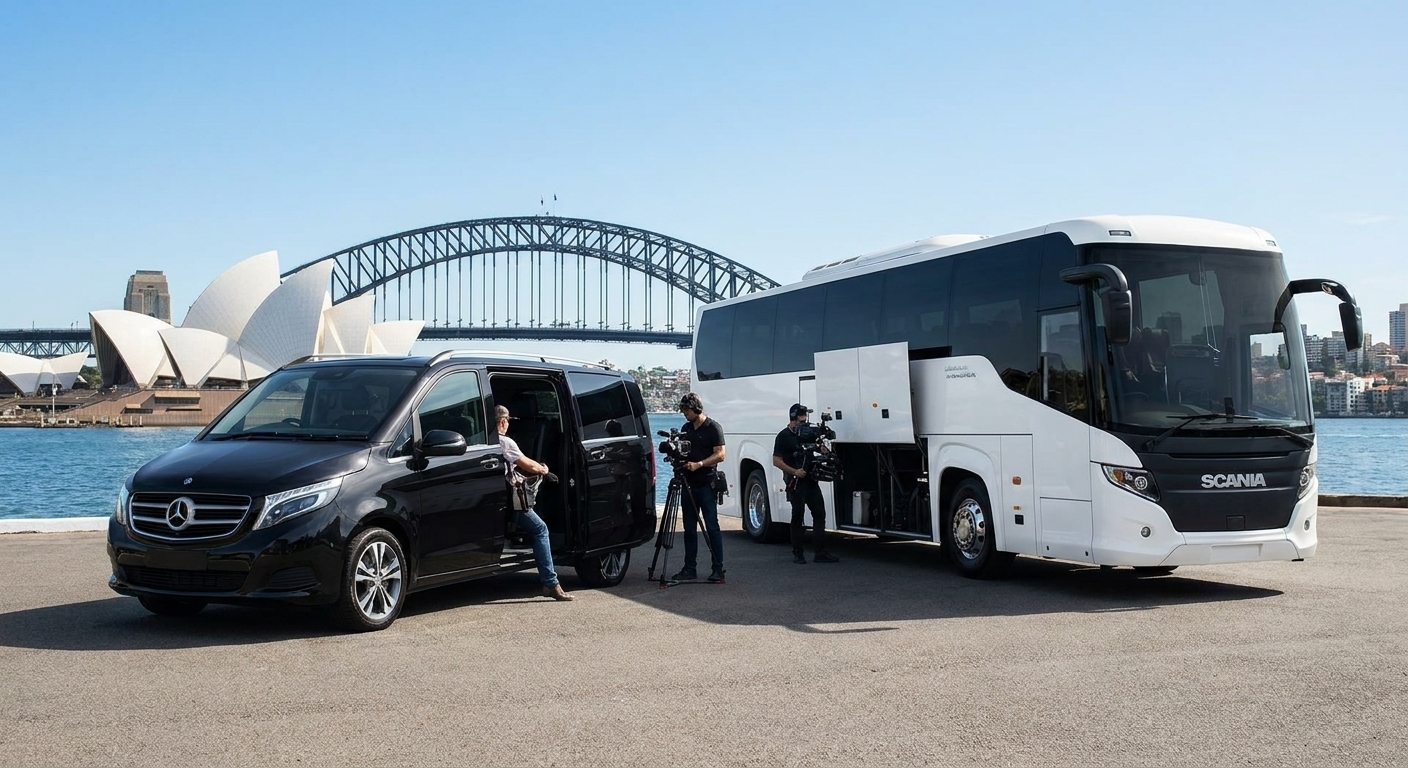 Best Film Crew Bus Hire Sydney 2026 | Ranked
