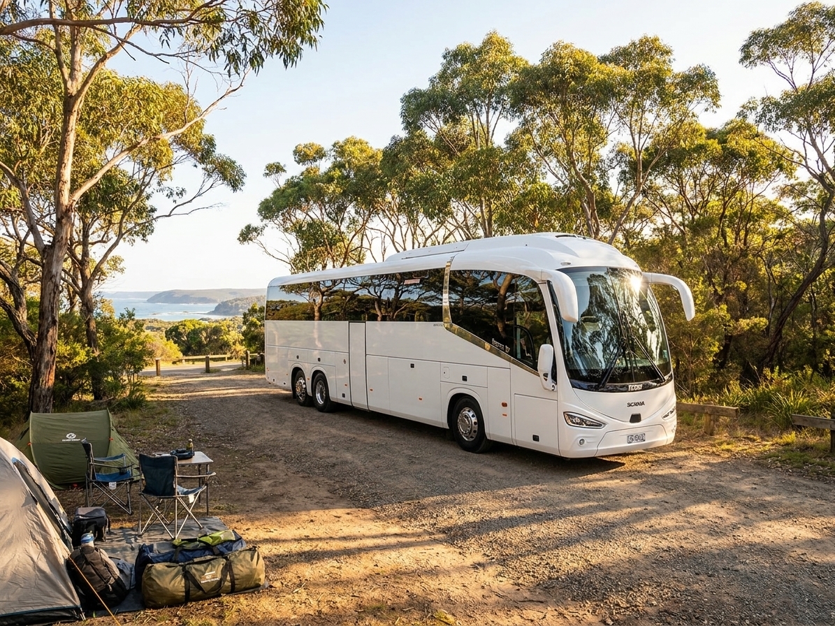 Camping Trip Bus Hire Sydney 2026: Group Transfer Guide