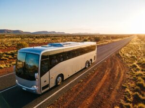 Long-distance coach bus for interstate travel from Sydney