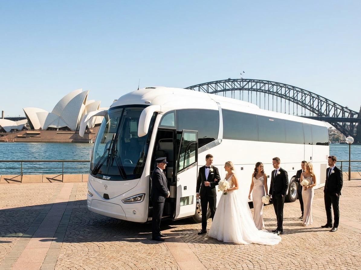 Luxury Coach Hire VIP Sydney Weddings 2026 | Guide