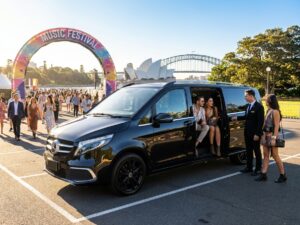 Shuttle bus hire for festivals Sydney