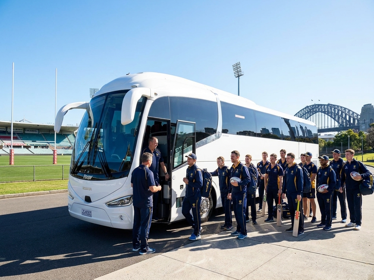 Charter Bus Hire for Sporting Clubs Sydney 2026
